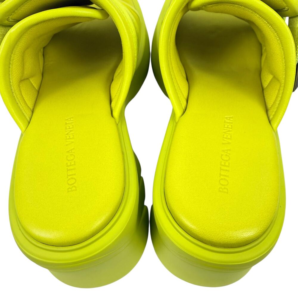 New Bottega Veneta Flash Buckle Padded Sole Mule Sandals Kiwi Size 41 - Picture 10 of 10